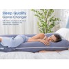 QUEEN ROSE Pregnancy Pillows, 60 Inch Cooling U Shaped Body