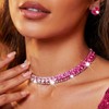 JAKAWIN Rhinestone Choker Necklace Sparkly Diamond Chokers Jewelry for Women