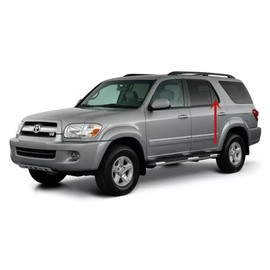 Driver Left Side Rear Vent Window Vent Glass Compatible with Toyota Sequoia 2001-2007 Models