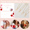Dainty Initial Necklaces for Women 14K Gold Plated Letter Necklace