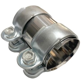 Moderno La Tail Muffler Band, Bike Parts, Stainless Steel, General Purpose Muffler Joint, Connect, Pipe Clamp Connector YM-290-MC 2.0 inches (51 mm)