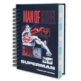 Hero Academic Planner, Weekly Monthly Daily Agenda, Custom Date Organizer for Time Management, Spiral Bound Notebook with Colorful Tabs,Datebooks for School Office Home(Navy Red)