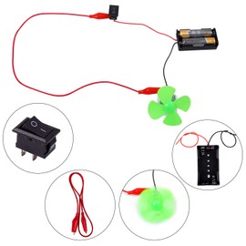 ELCOHO Educational Electric Circuit Kits Toys Science Montessori Learning Kits Electronics Motor Kits with Storage Bag for DIY Science Project, 23 Pieces