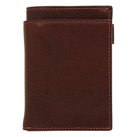 Mini 5 Hole Size Deep Business Card Phone Ring Diameter 0.4 inches (11 mm) [Brown] Personal Notebook Binder 2077-