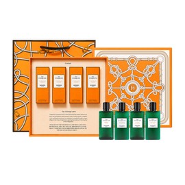 NEW Hermes Eau Dolange Vert Hair & Body 4 Piece Set / NEW 에르메스 오 도랑쥬 베르트 헤어 & 바디 4종 세트