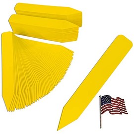 TAGKRAFTERS 4" x 5/8" Yellow Premium Pot Stakes - 2,000 Pcs - Plastic Plant Tags and Labels - Nursery Garden Tree Labels Waterproof Writeable | Made in The USA |