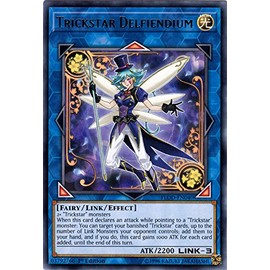 Trickstar Delfiendium - FLOD-EN040 - Rare - 1st Edition - Flames of Destruction