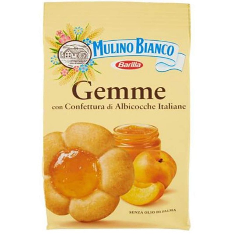 Mulino Bianco "Gemme" Shortcake with Apricot Jam - 7.05oz 200g,