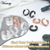 Vicmag 2PCS Copper Magnetic Rings for Women & Men, 9X