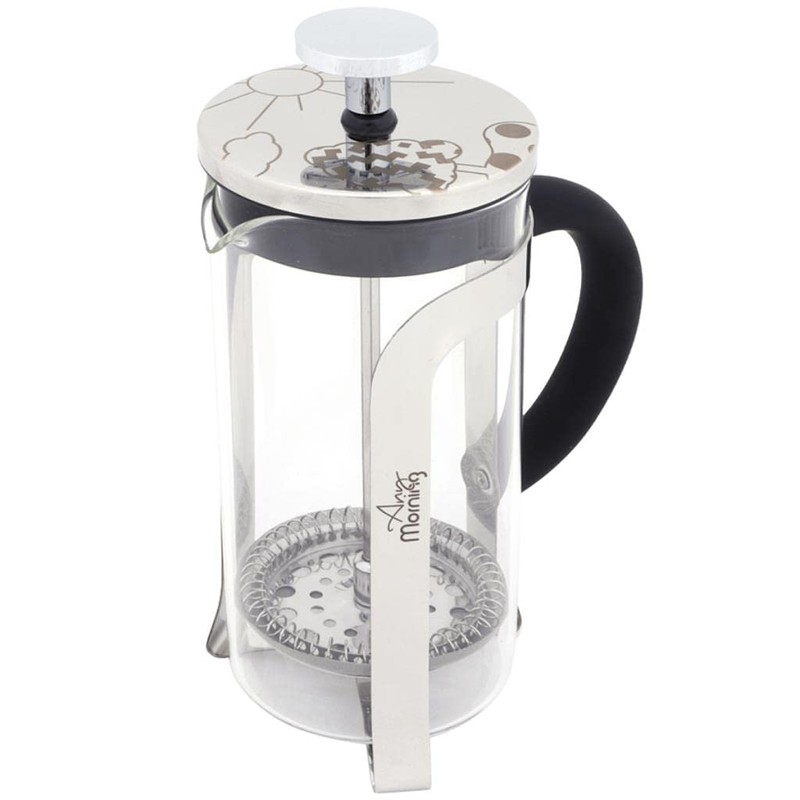 Any Morning French Press Coffee and Tea Maker, Borosilicate Glass