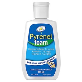 Pyrenel Head Lice Treatment Shampoo Foam, 100 milliliters