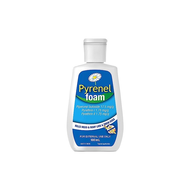 Pyrenel Head Lice Treatment Shampoo Foam, 100 milliliters