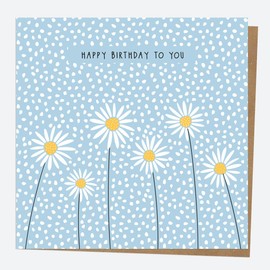 Dotty about Paper Birthday Card for her - Oopsy Daisies - Happy Birthday to You - Premium Greetings Card Birthday Card for Her. Envelope Included (3466)