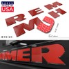 BDTrims Bumper Raised Letters fits Hummer H2 Models (Red Carbon)