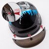 Cartman Cruiser Scooter Motorcycle Half Face Helmet, Blue Skull Graphics,