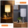 Tall Lamp Shades Set of 2, Drum Lampshade for Table