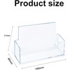 BRITECO 2 PCS Clear Acrylic Business Card Holder Stand –