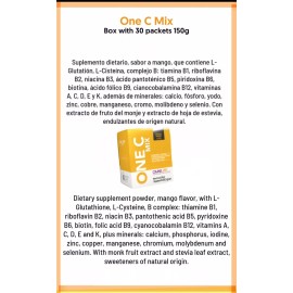 natural ONE C MIX  , Vitamina C . Ayuda Produccion Colageno Fortalece Piel, Uñas Y Pelo