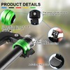 Ruayia Innovative Aluminium Alloy Bicycle Bell Mini for Mountain Bikes,