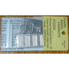 Plano #13354 Enclosed Autorack Outer End Panels - "E" Kit; for Walthers Tri-Leve