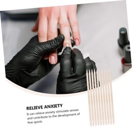 Minkissy 50pcs Manicure Sticks Cuticle Pusher Remover Dead Skin Pusher Cleaning Stick Nail Art Polisher Tools