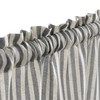 TOPICK Striped Panel Curtains, Linen Curtains with Stripes, Kitchen Curtain,