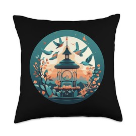 Funny Bird Feeder Pretty Feeder Birding Lovers Throw Pillow, 18x18, Multicolor