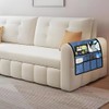 Ntomtuex PU Leather Remote Control Holder for Sofa Armrest Organizer