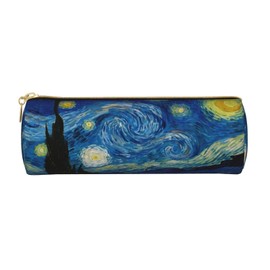 The Starry Night Van Gogh Pencil Case Student Stationery Pouch Bag Office Storage Organizer Coin Pouch Cosmetic Bag Holder for School College Idea Gift for Back to School Season