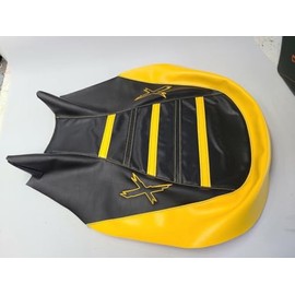 Hidden Comfort Camo HCC Racing ATV seat Cover Compatible with CAN AM Outlander XMR 570 FITS 2012 & UP Years Black/Yellow