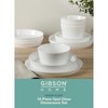 Gibson Home Modern Opal (Service for 4) 16 Piece Glass