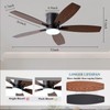 Ayaoty Ceiling Fans with Lights, 52" Low Profile Indoor Ceiling