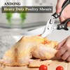 ANDONG Kitchen Scissors Heavy Duty Kitchen Shears, Poultry Scissors Professional,Kitchen