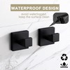 LANC Bathroom Accessories Coat Hooks Matte Black Towel Robe Hook