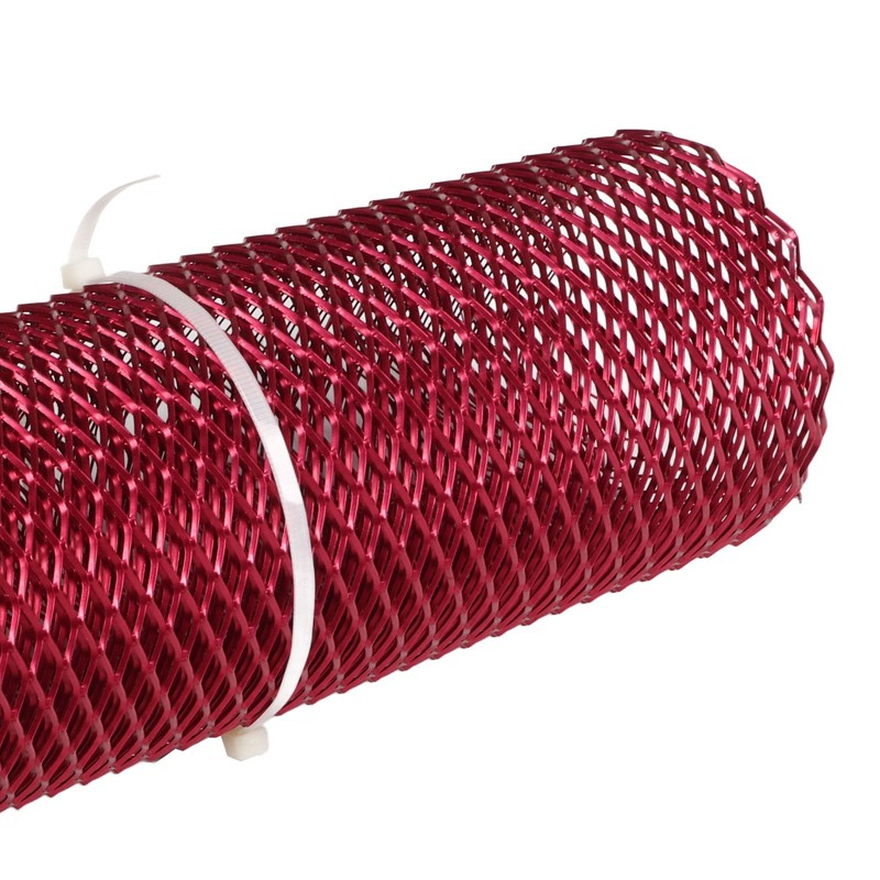Car Front Center Grid Grille Rhombic Mesh Stable Structure Aluminum