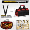 16-Inch Heavy Duty Tool Bag, 19-Pockets Tool Box Organizer, Portable