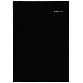 AT-A-GLANCE - Agenda semanal, Negro (01 Black), Large