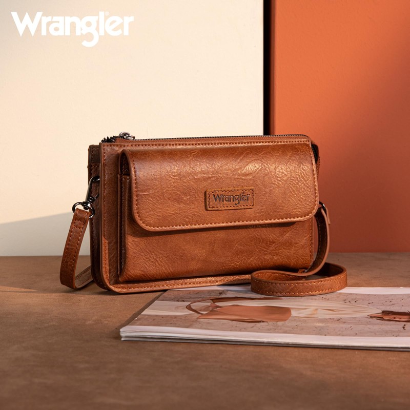 Wrangler Crossbody Wallet Purse for Women Small Wallet with Card