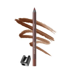 24HR Waterproof Eyeliner Pencil with Built-In Sharpener – Long Lasting, Smudge-Proof, Creamy Glide, Bold Pigment, Vegan & Sensitive Eye Safe (Chocolate)