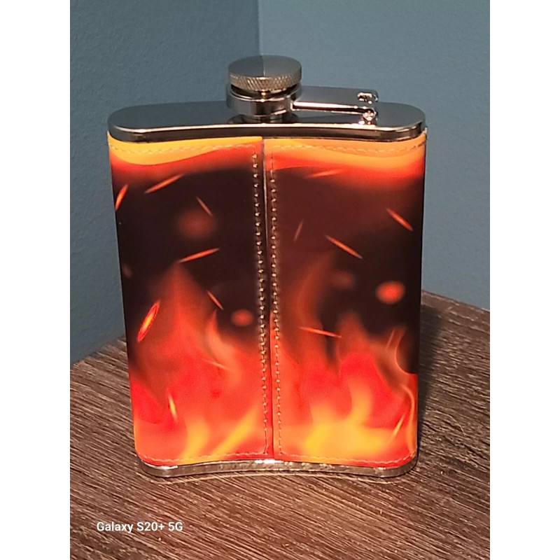 Samhain: November Coming Fire 8 oz flask custom NEW (can