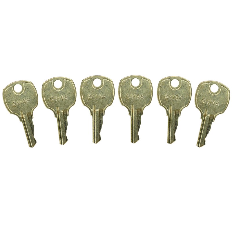 6PCS C415A Keys for Stock Locks Cam Locks Set of