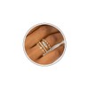 LUCSUL Dainty Gold Rings Set for Womem 14K Gold Plated