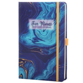 Five Minute Self Care Journal - Dark Blue Marble