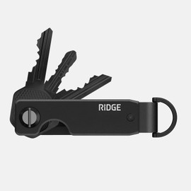 The Ridge Key - Compact Metallic Key Holder | Minimalist Innovative Keyholder | Smart Keychain Secures 2-6 Keys