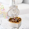 Heart shaped Dance Ballet Music Box Jewelry Spinning Music Box
