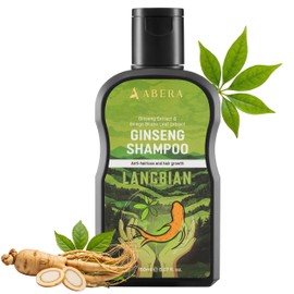 ABERA Champú Anticaspa De Alto Rendimiento  Fórmula Herbal Con Extracto De Ginseng Langbian, Sin Sulfatos Ni Parabenos, Limpieza Profunda, Combate La 