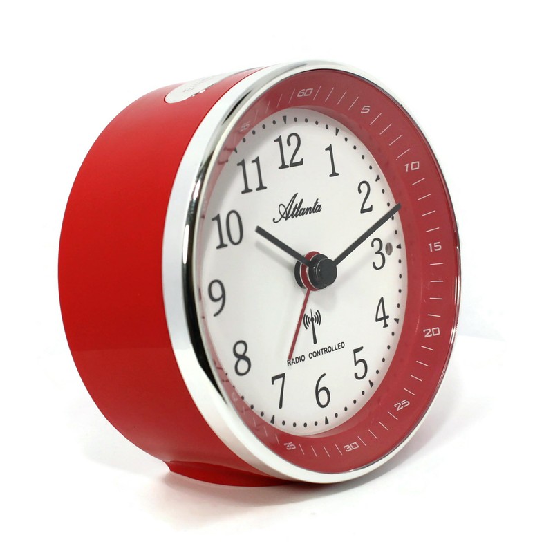 Funkwecker ohne Ticken mit Licht Snooze Crescendo Alarmanzeige Analog -