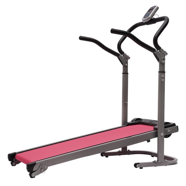 2 in 1 Folding Treadmill Jogging Machine Incline Running Fitness