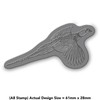 'Flying Pheasant' Rubber Stamp - Unmounted Design for Crafting &