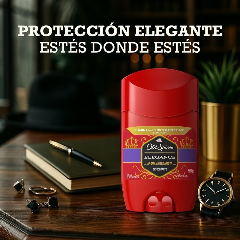 Desodorante en barra Old Spice Elegance 50 g – Protección